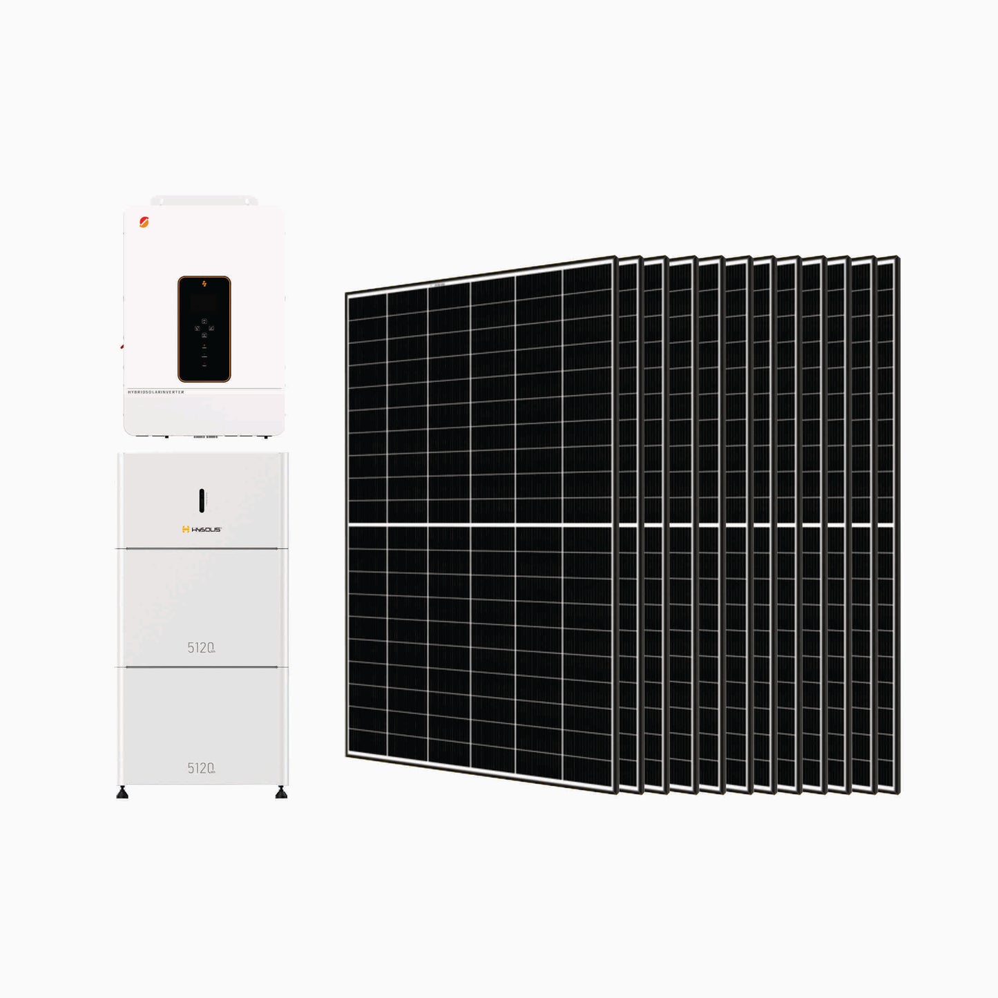 15KWh / 10,000W Off-grid Solar Power Storage System Split Phase Power Supply + Choose Your Custom Bundle Option | Complete Solar Kit