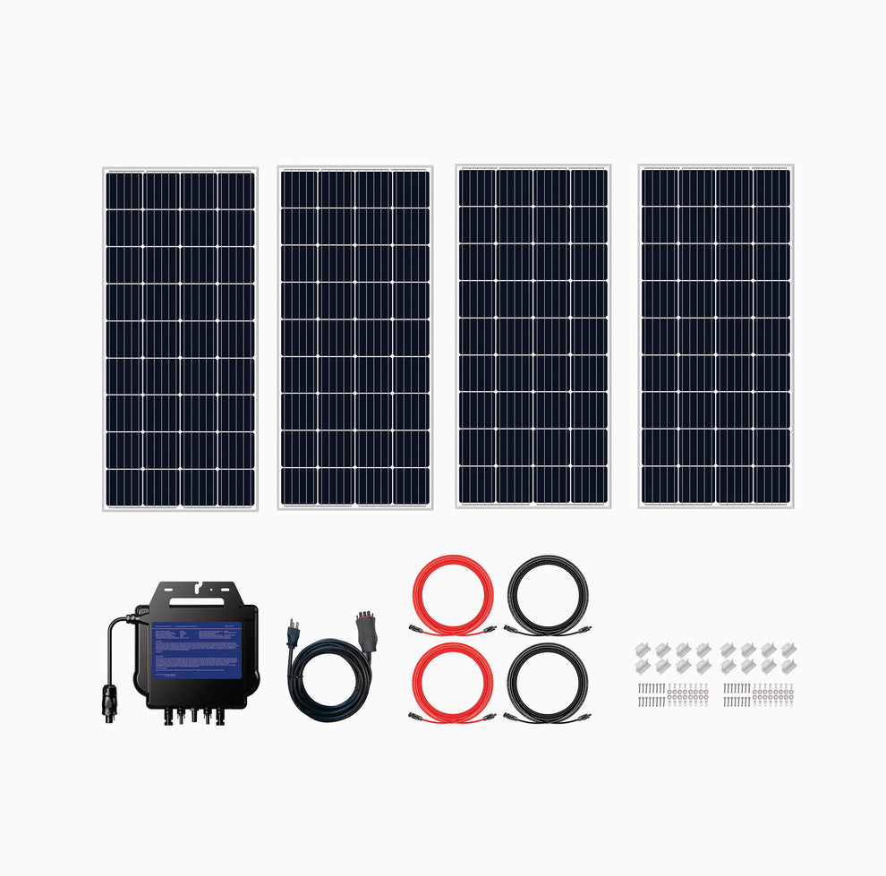 Grid-Tie Solar Power Kits | 800W plug and play Solar Grid-tie Micro In ...