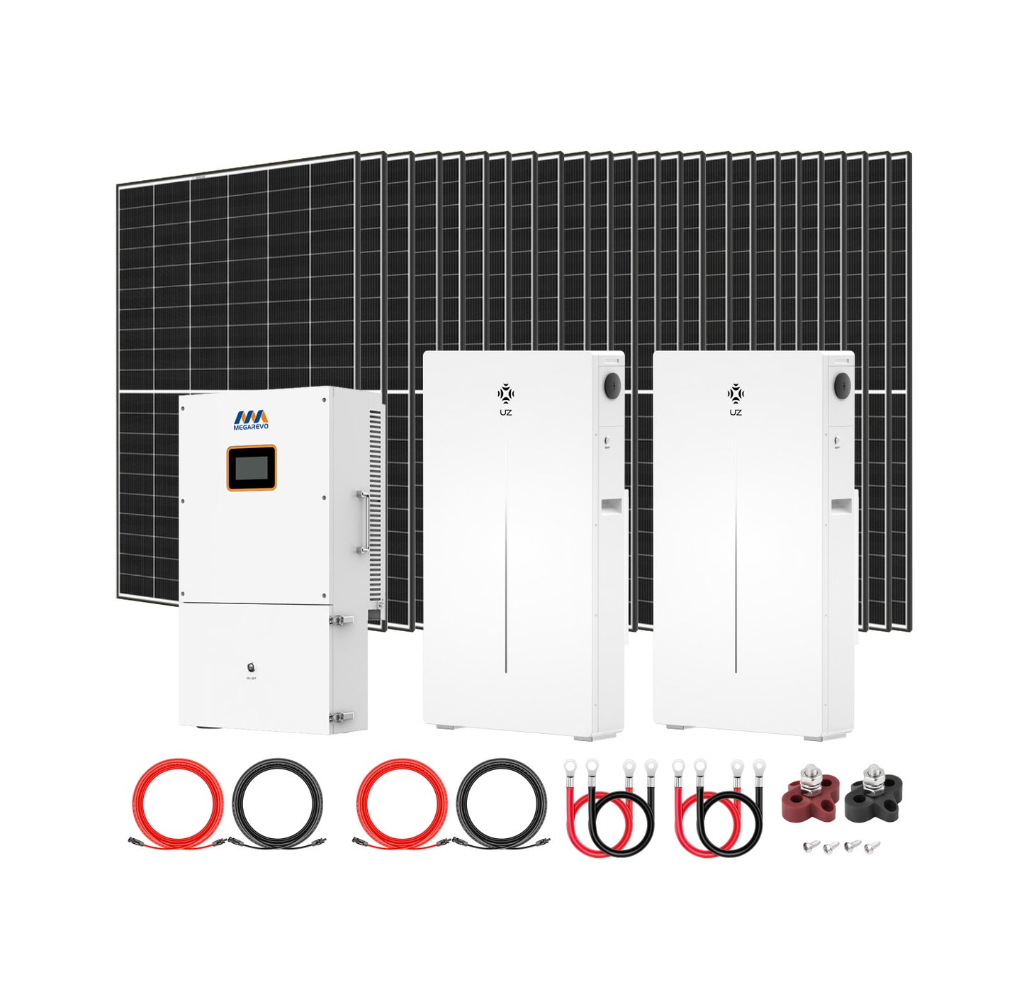 20KWh / 10,000W Hybrid Solar Power Storage System Split Phase Power Supply + Choose Your Custom Bundle Option | Complete Solar Kit