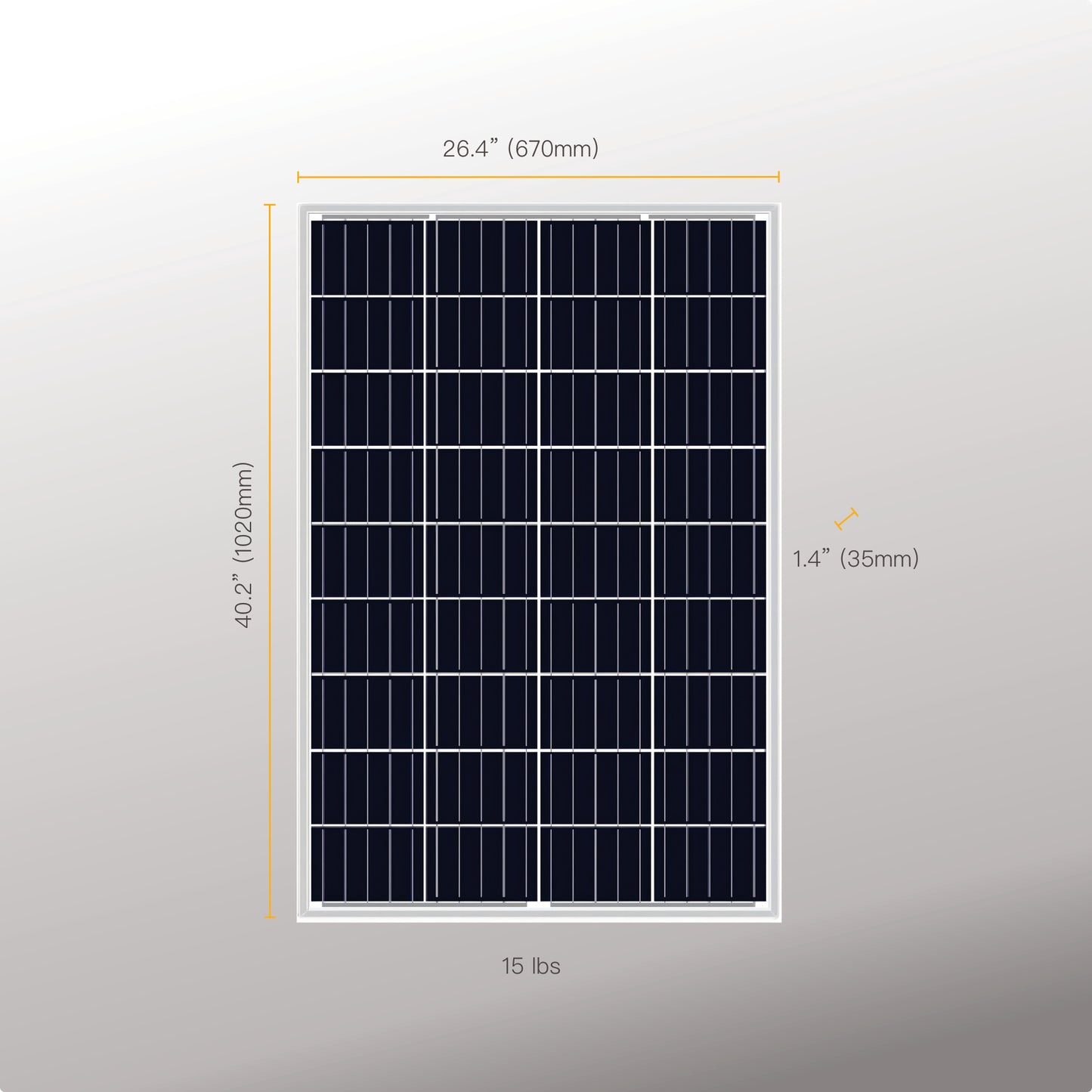 100 Watt Solar Panel | High Efficiency 12V Polycrystalline | 25-Year Power Output Warranty